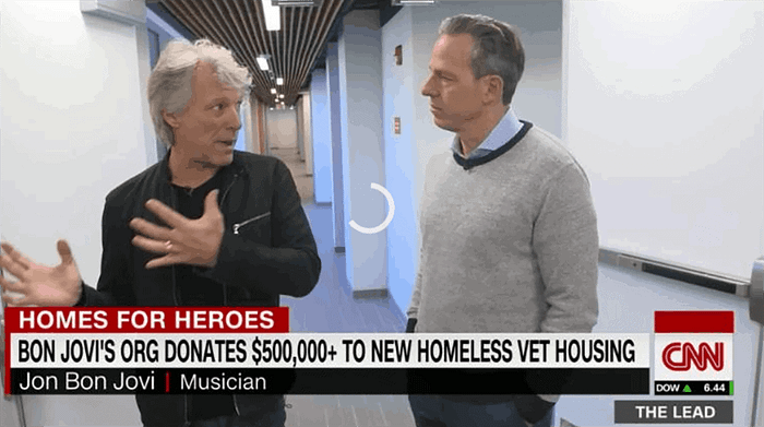 Rockstar Jon Bon Jovi’s foundation donates to veterans facility